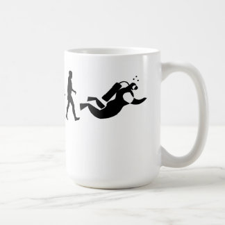 Scuba Diver Evolution Mug