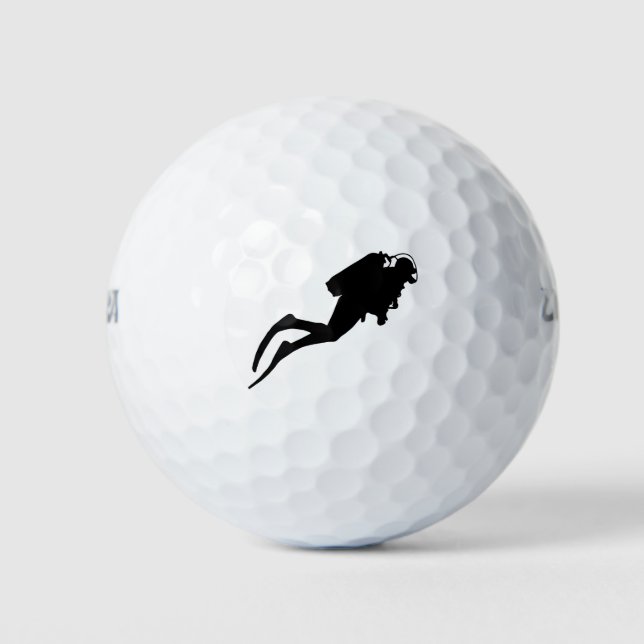 scuba diver golf balls (Front)