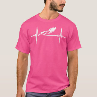 Scuba Diver Heartbeat Funny Pulse Diving Dive T-Shirt