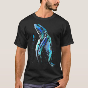 Scuba Diver Humpback Whale Swimming Diving Gift T-Shirt