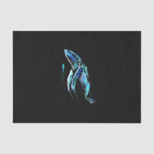 Scuba Diver Humpback Whale Swimming Diving Gift Tissue Paper