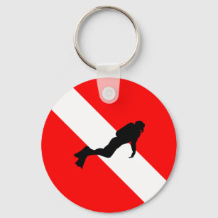 Scuba clearance diver keychain