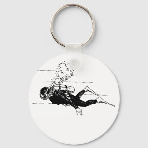 Scuba Diver Keychain
