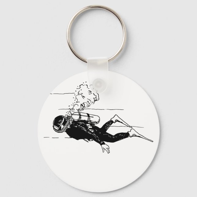 Scuba Diver Keychain (Front)