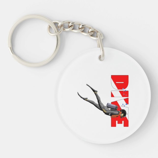 SCUBA Diver Keychain (Front)