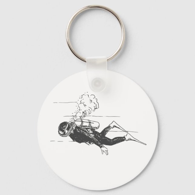 Scuba Diver Keychain (Front)