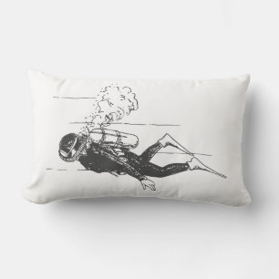 Scuba Diver Lumbar Pillow