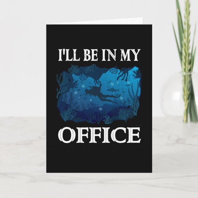 Scuba Diver Ocean Scuba Diving Underwater Diver Card (Front)