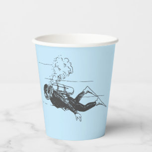 Scuba Diver Paper Cups