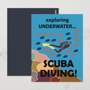 Scuba Diver Postcard