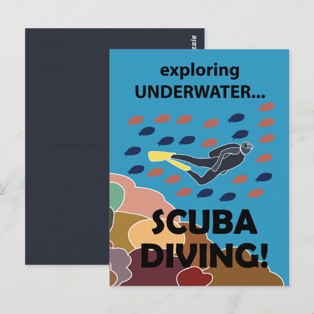 Scuba Diver Postcard (Front/Back)