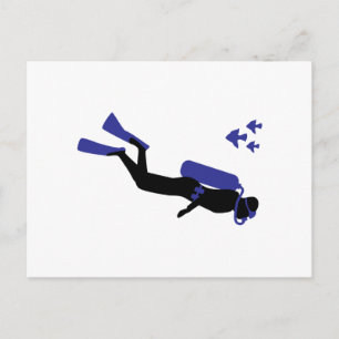 Scuba Diver Postcard