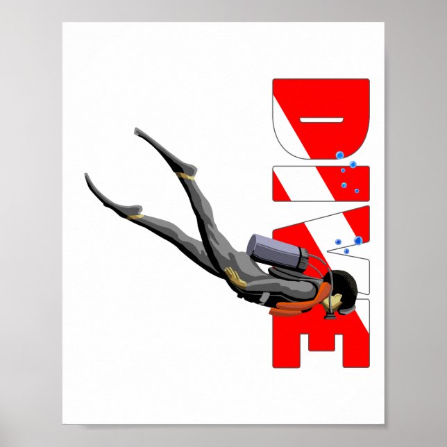 SCUBA Diver Poster (Front)