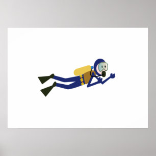 Scuba Diver Poster