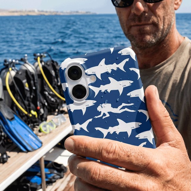 Scuba Diver Swimming with a School of Sharks (Creator Uploaded)