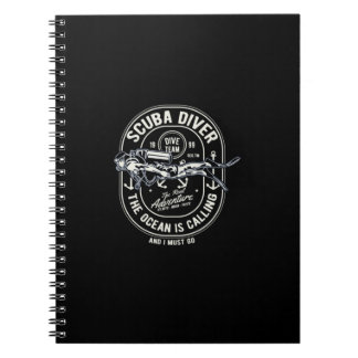 Scuba Diver The Ocean Is Calling Must Do Gift Notebook