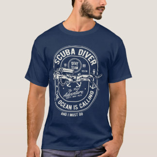 Scuba Diver the Ocean is Calling T-Shirt