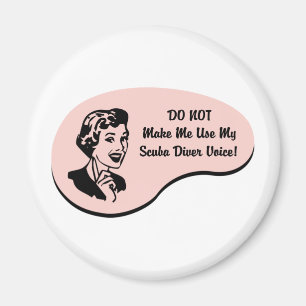 Scuba Diver Voice Magnet