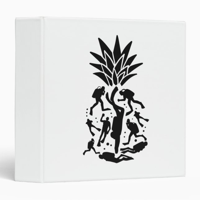 Scuba Divers Pineapple Binder (Front/Spine)