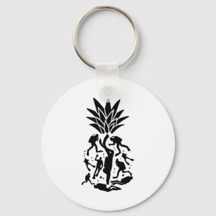 Scuba Divers Pineapple Keychain