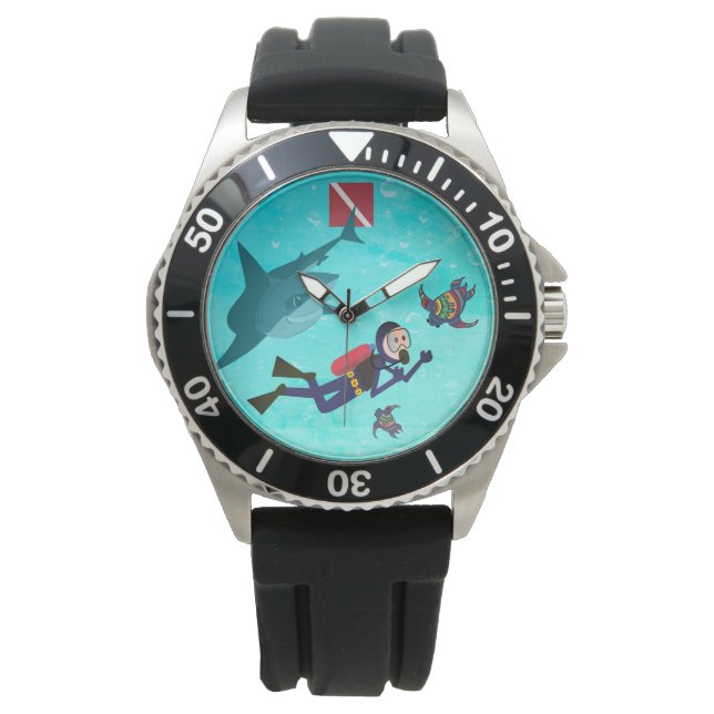 SCUBA DIVES WITH SHARK AND TURTLE WATCH (Front)