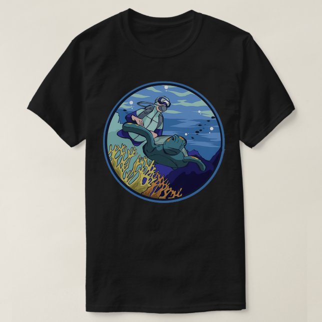 Scuba Diving 34 T-Shirt (Design Front)