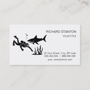 Scuba diving business card