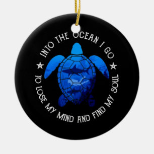 scuba diving ceramic ornament