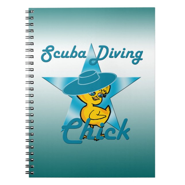 Scuba Diving Chick #7 Notebook (Front)