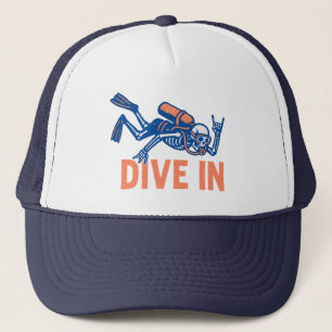 Scuba Diving Dive In Trucker Hat