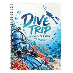 Scuba Diving Dive Notes Notebook