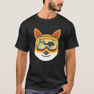 Scuba Diving Dog  Scuba Diver Dog With Goggles T-Shirt