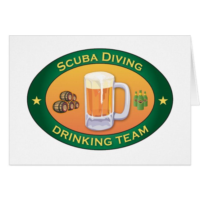 Scuba Diving Drinking Team (Front Horizontal)