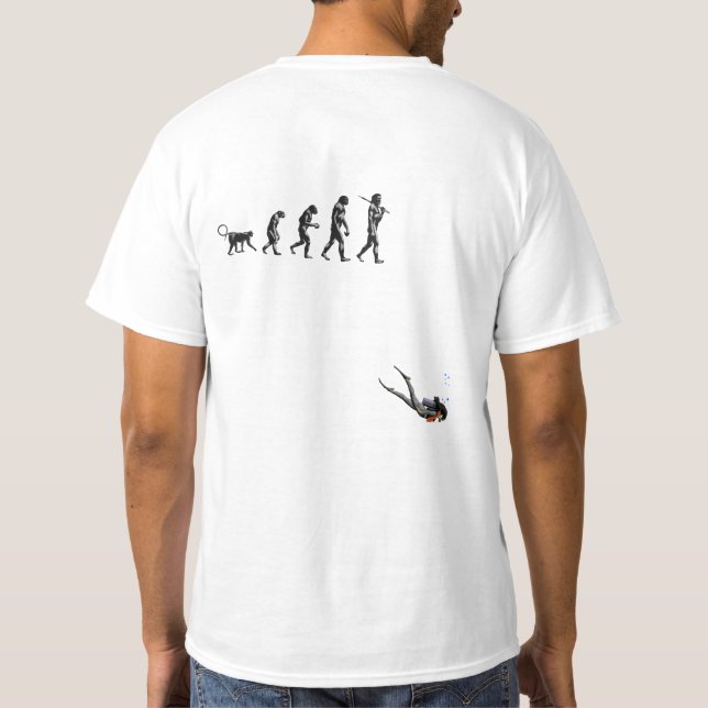 SCUBA Diving Evolution T-Shirt (Back)