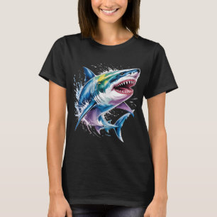 Scuba Diving Fishing Shark Lover T-Shirt