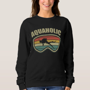 Scuba Diving Funny Aquaholic Scuba Diver Vintage Sweatshirt