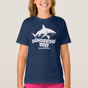 Scuba Diving Great White Sharks - Dangerous Reef T-Shirt
