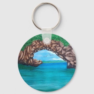 Scuba Diving In Paradise Keychain