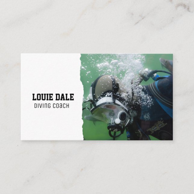 Scuba diving Instructor  Business Card (Front)