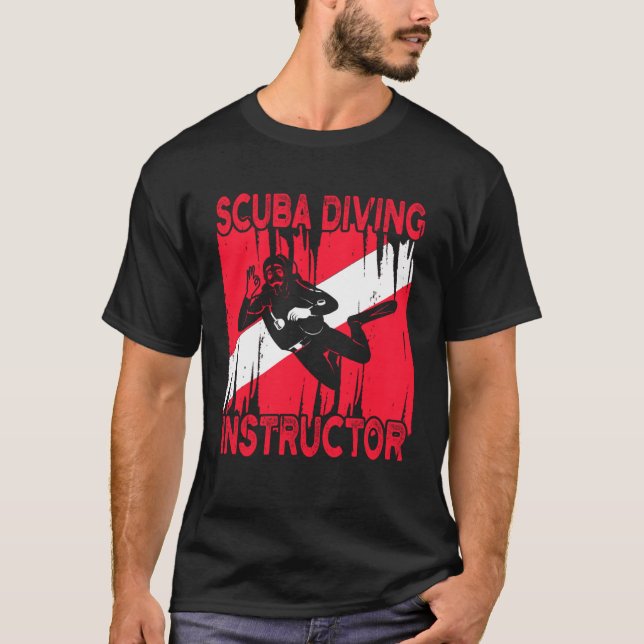 Scuba Diving Instructor Underwater T-Shirt (Front)