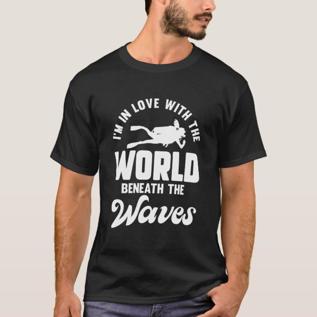 Scuba Diving Ocean Open Water Scuba Diver Underwat T-Shirt (Front)