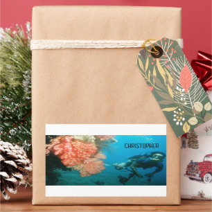Scuba Diving Personalized Sticker