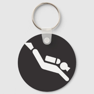 Scuba Diving Sign Keychain