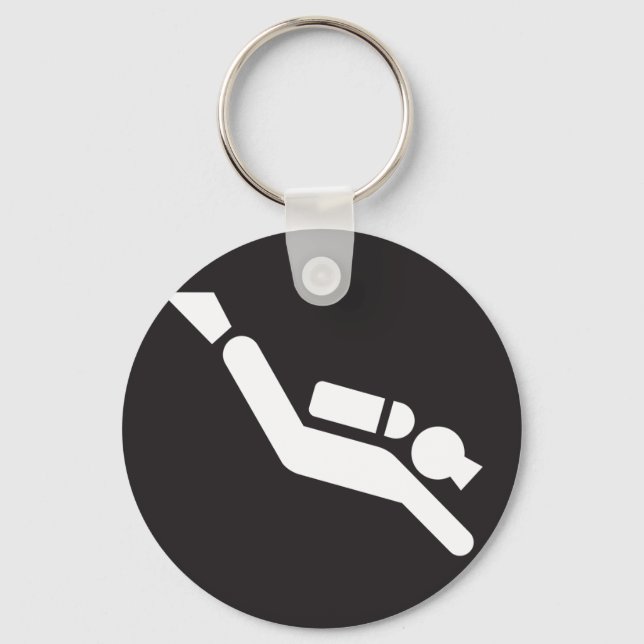 Scuba Diving Sign Keychain (Front)