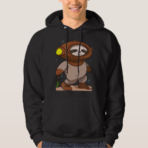 Scuba Diving Snorkeling Sloth Lazy Tired Dive Slee Hoodie