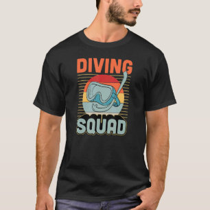 Scuba Diving Squad Retro Vintage Style Matching Dr T-Shirt