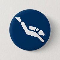 Scuba Diving Symbol Button