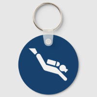 Scuba Diving Symbol Keychain