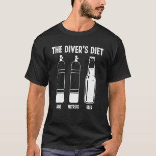 Scuba Diving The Divers Diet Snorkelling Scuba Div T-Shirt