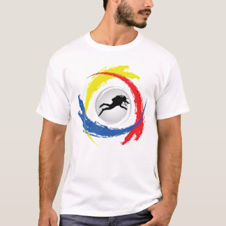 Scuba Diving Tricolor Emblem T-Shirt
